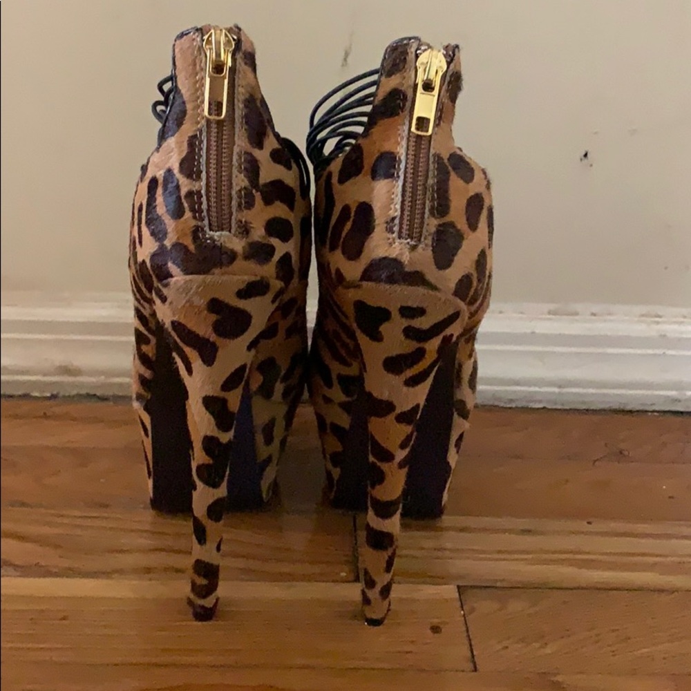 Leopard Platform Pumps - Picture 4 of 4